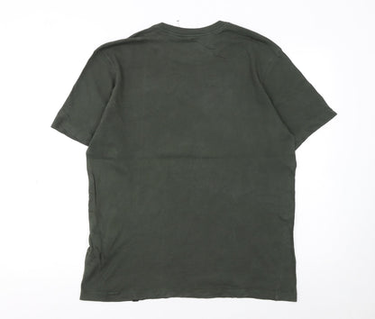 Nike Men’s Green Portugal Graphic Sports T-Shirt Size M