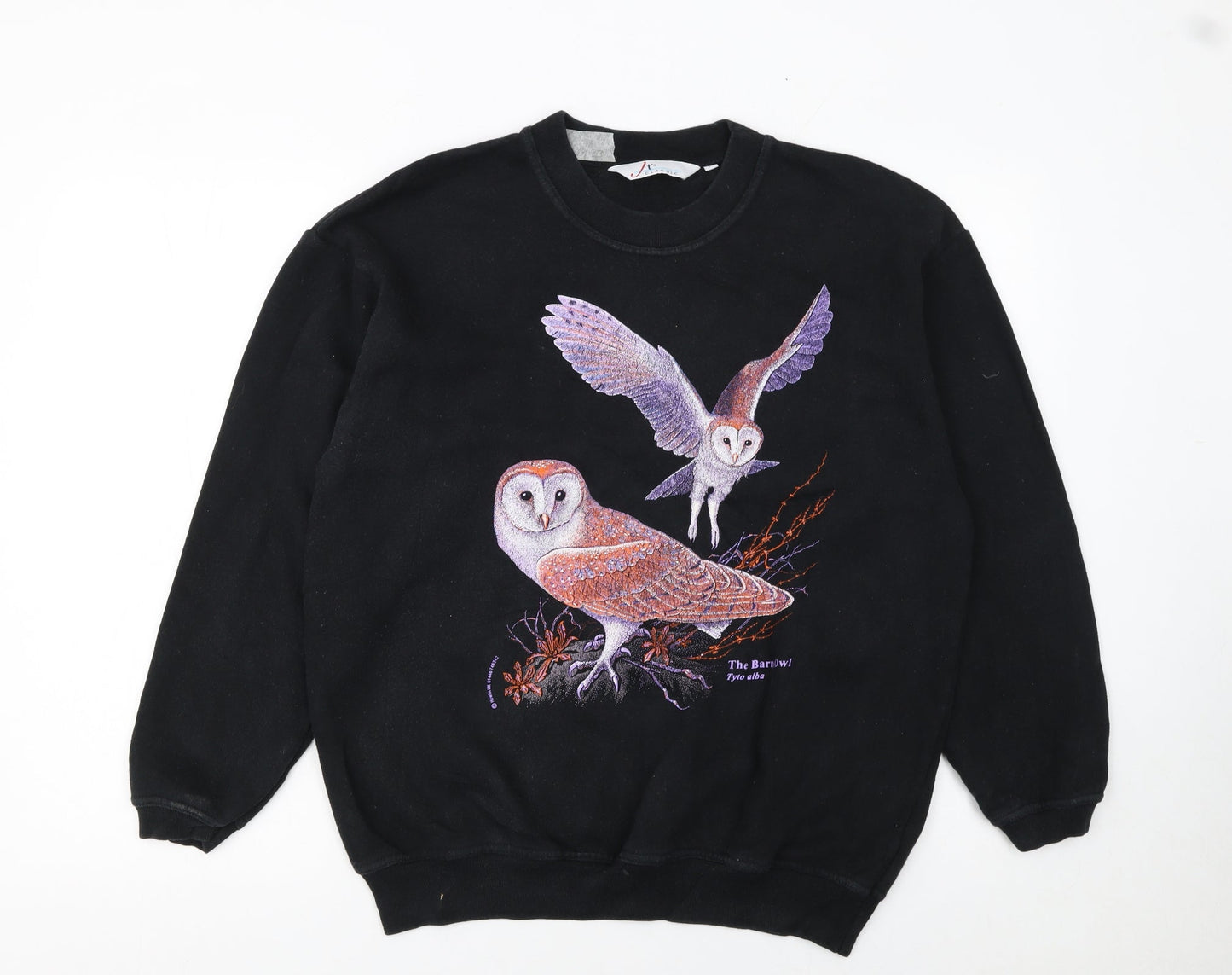 Womens UK Size M JT's Classic Black Pullover Sweatshirt