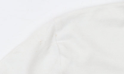 Ralph Lauren Women's White Cotton Polo Shirt XL Classic Fit