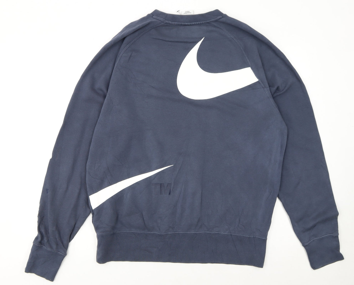 Womens UK Size M Nike Blue Pullover Sweatshirt