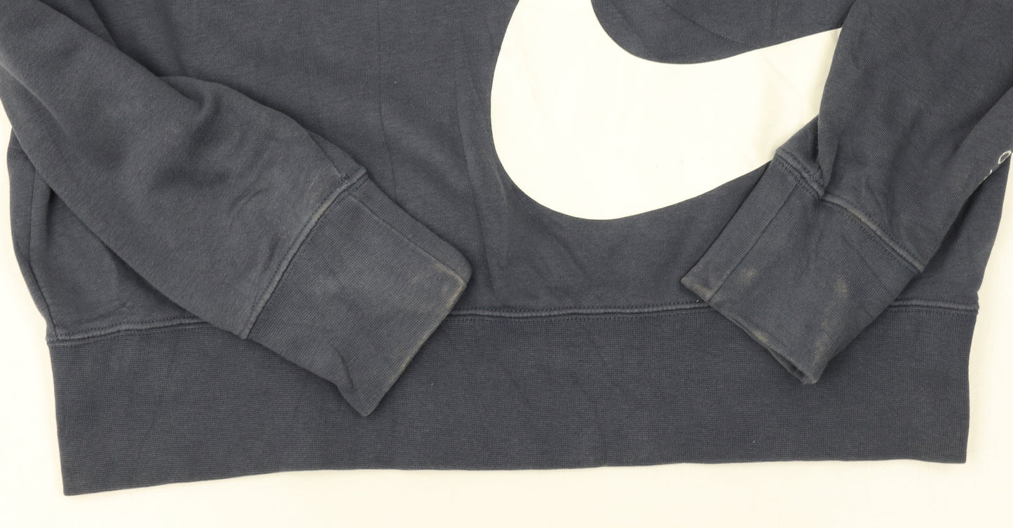 Womens UK Size M Nike Blue Pullover Sweatshirt