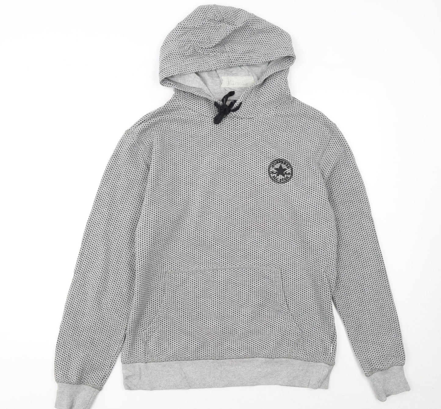 Womens UK Size M Converse Grey Pullover Hoodie