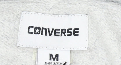 Womens UK Size M Converse Grey Pullover Hoodie