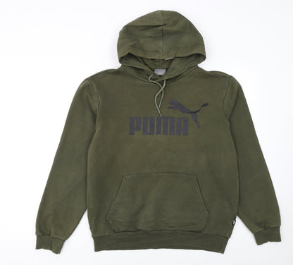 Mens UK Size S PUMA Green Pullover Hoodie