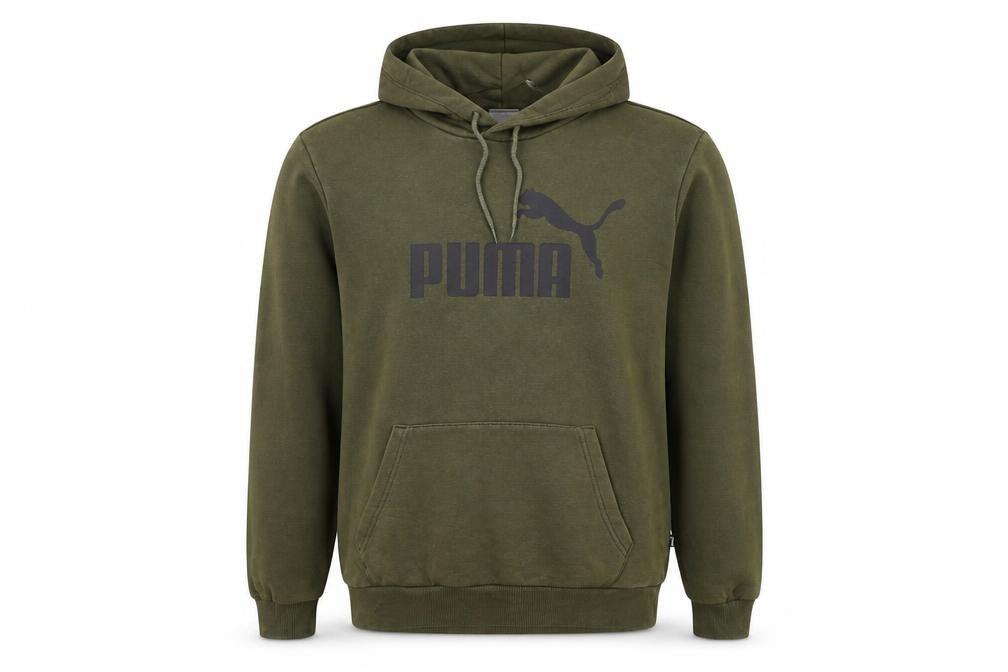 Mens UK Size S PUMA Green Pullover Hoodie