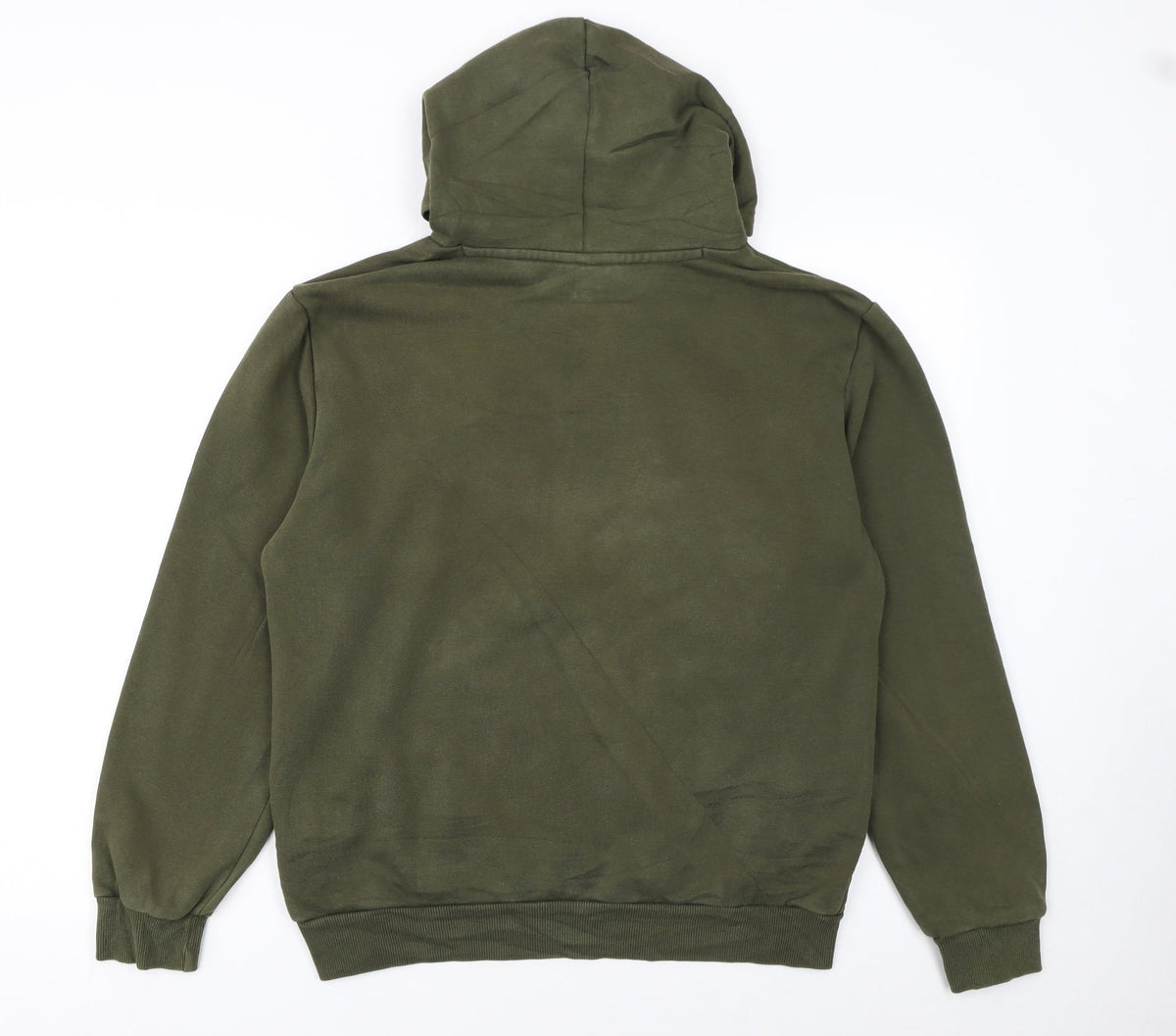 Mens UK Size S PUMA Green Pullover Hoodie