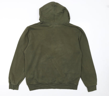 Mens UK Size S PUMA Green Pullover Hoodie