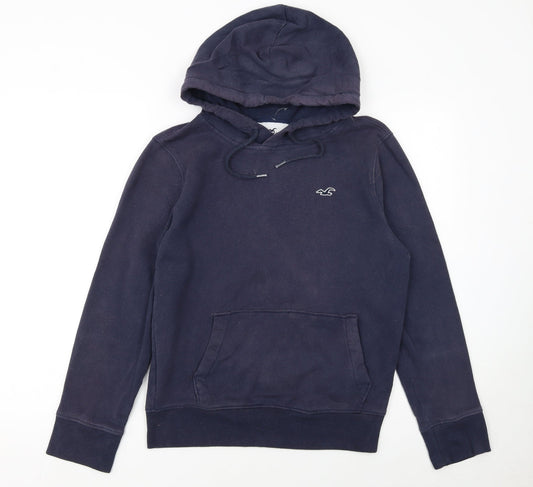 Womens UK Size XS Hollister Blue Pullover Hoodie