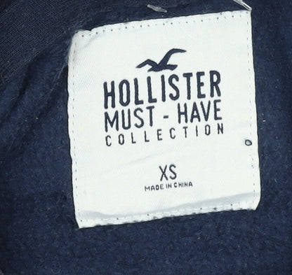Womens UK Size XS Hollister Blue Pullover Hoodie