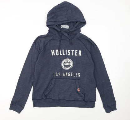 Womens UK Size L Hollister Blue Pullover Hoodie