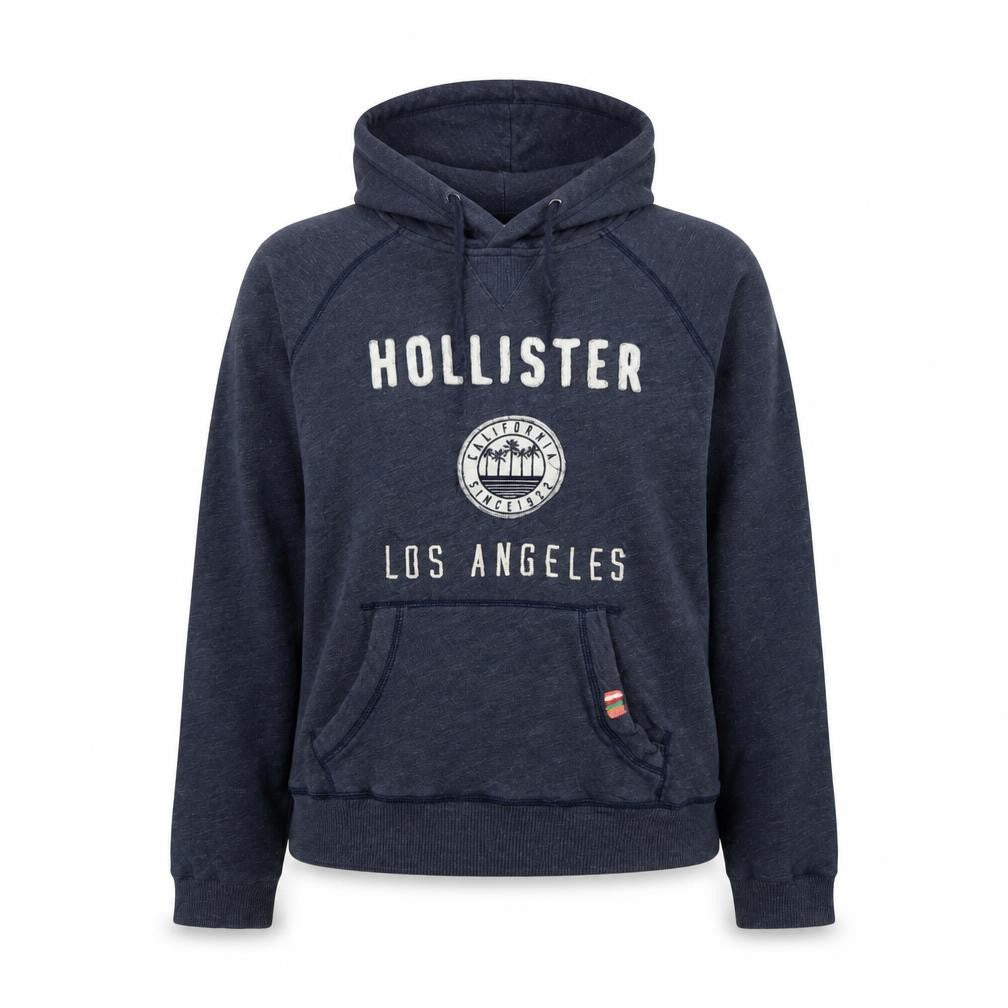 Womens UK Size L Hollister Blue Pullover Hoodie