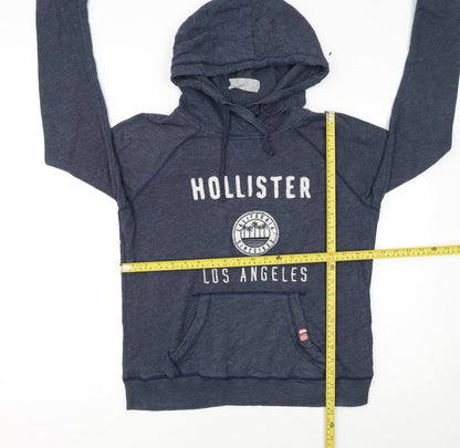 Womens UK Size L Hollister Blue Pullover Hoodie