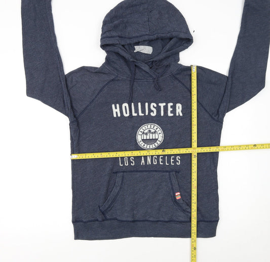 Womens UK Size L Hollister Blue Pullover Hoodie