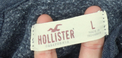 Womens UK Size L Hollister Blue Pullover Hoodie