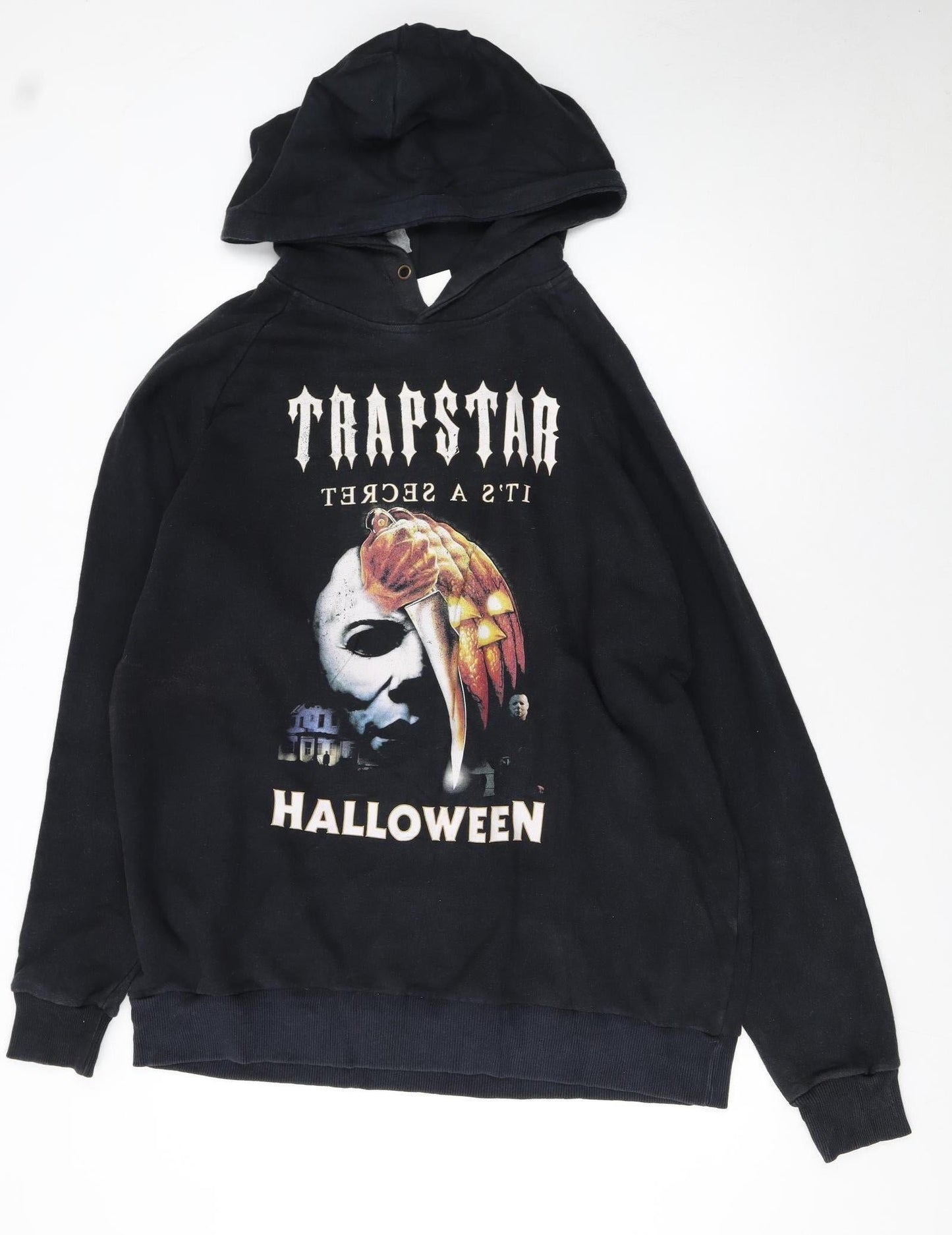 Mens UK Size 2XL Trapstar Black Pullover Hoodie