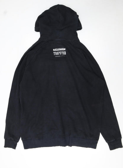 Mens UK Size 2XL Trapstar Black Pullover Hoodie