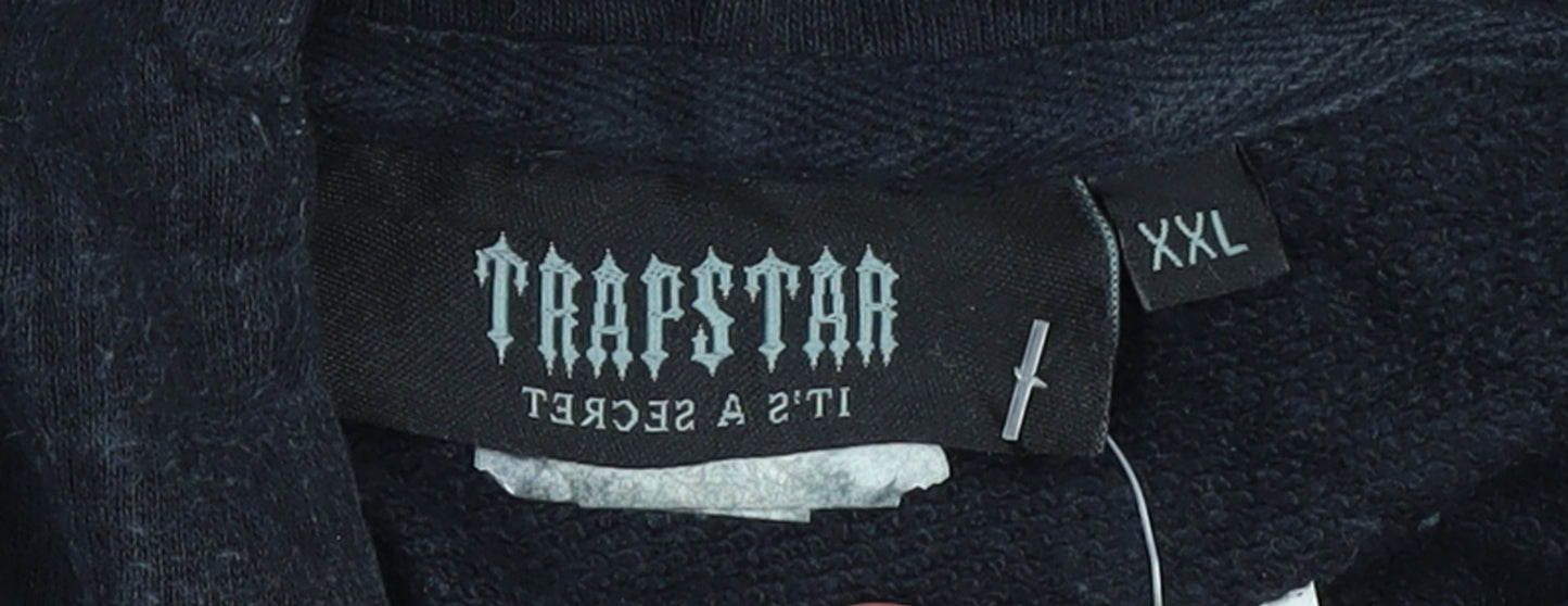 Mens UK Size 2XL Trapstar Black Pullover Hoodie