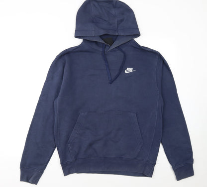 Mens UK Size S Nike Blue Pullover Hoodie