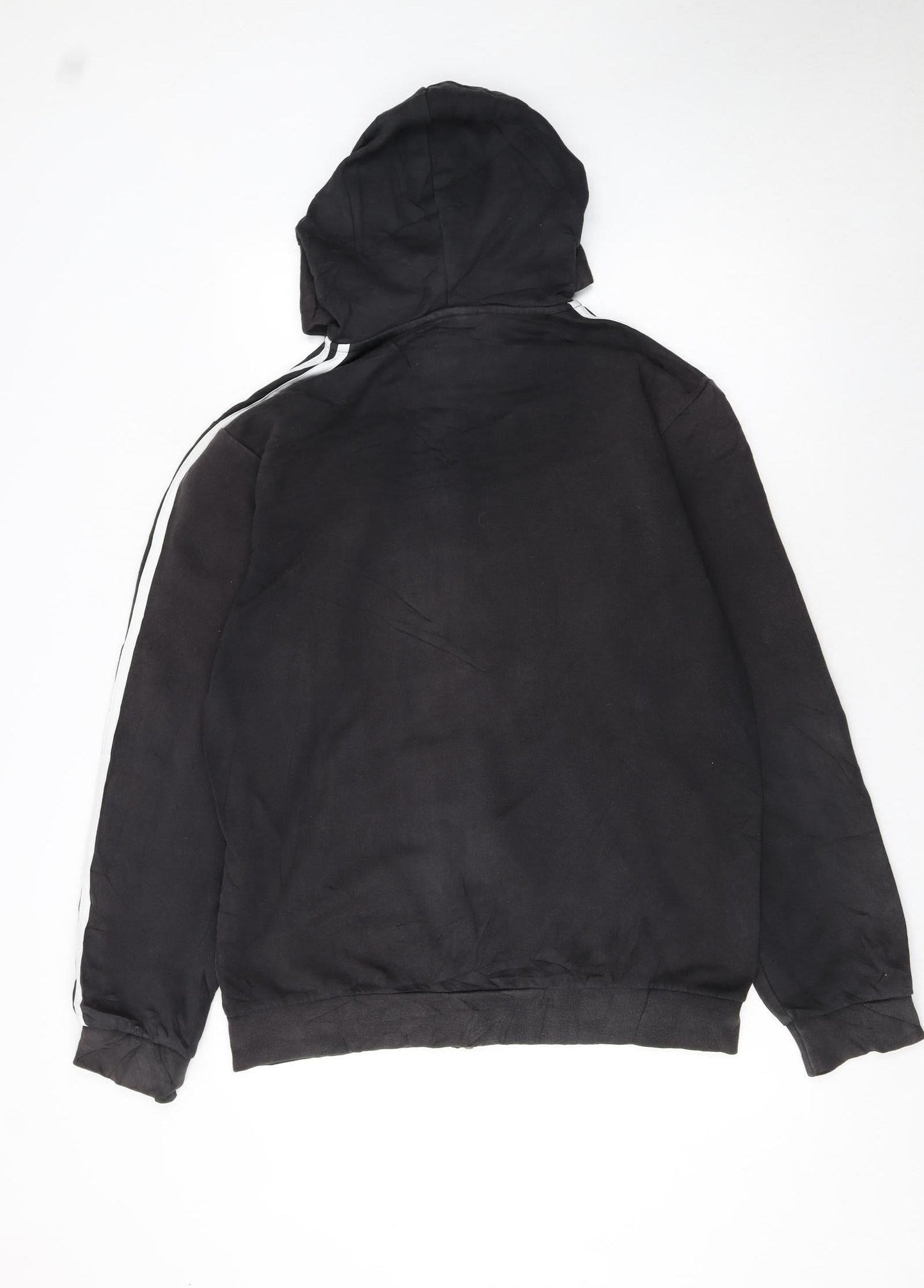 Mens UK Size L adidas Black Full Zip Hoodie