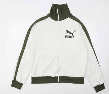 Mens UK Size L PUMA White Gym & Training Running & Jogging Jacket