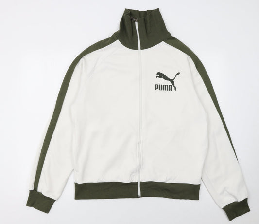 Mens UK Size L PUMA White Gym & Training Running & Jogging Jacket