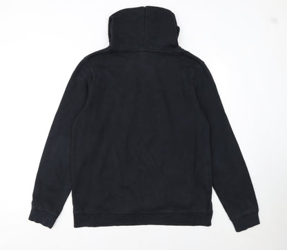 C&A Boys Black Tokyo Tiger Skate Print Pullover Hoodie Size 154