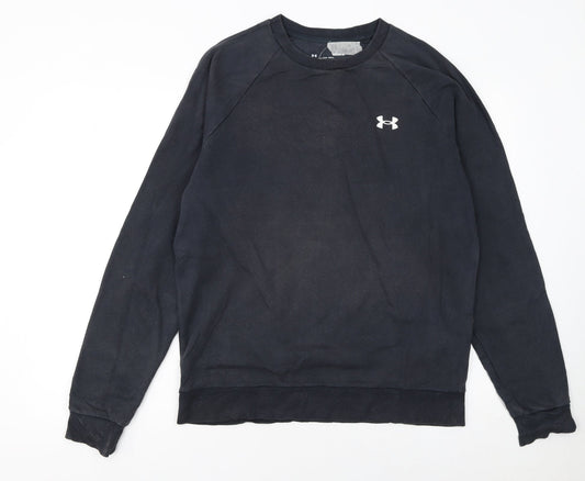 Mens UK Size M Under armour Black Pullover Sweatshirt