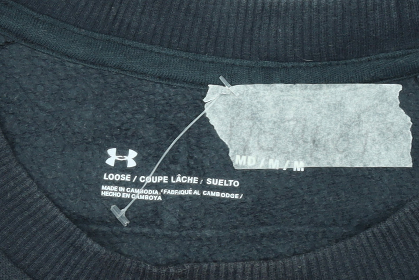 Mens UK Size M Under armour Black Pullover Sweatshirt