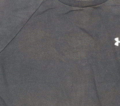 Mens UK Size M Under armour Black Pullover Sweatshirt