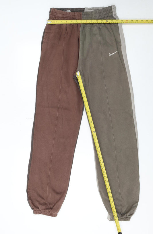 Womens UK Size S Nike Regular Fit Jogger Multicoloured Trousers