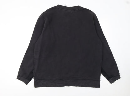 Mens UK Size L adidas Black Pullover Sweatshirt