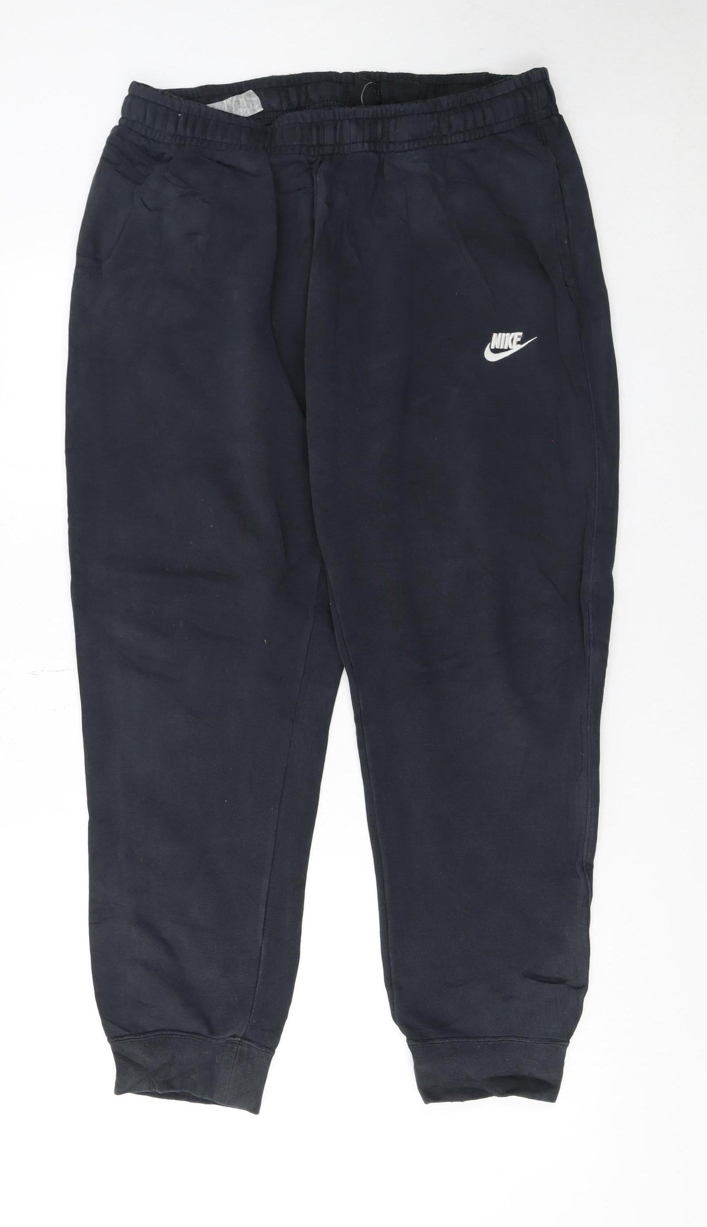 Mens UK Size L Nike Regular Fit Jogger Black Trousers