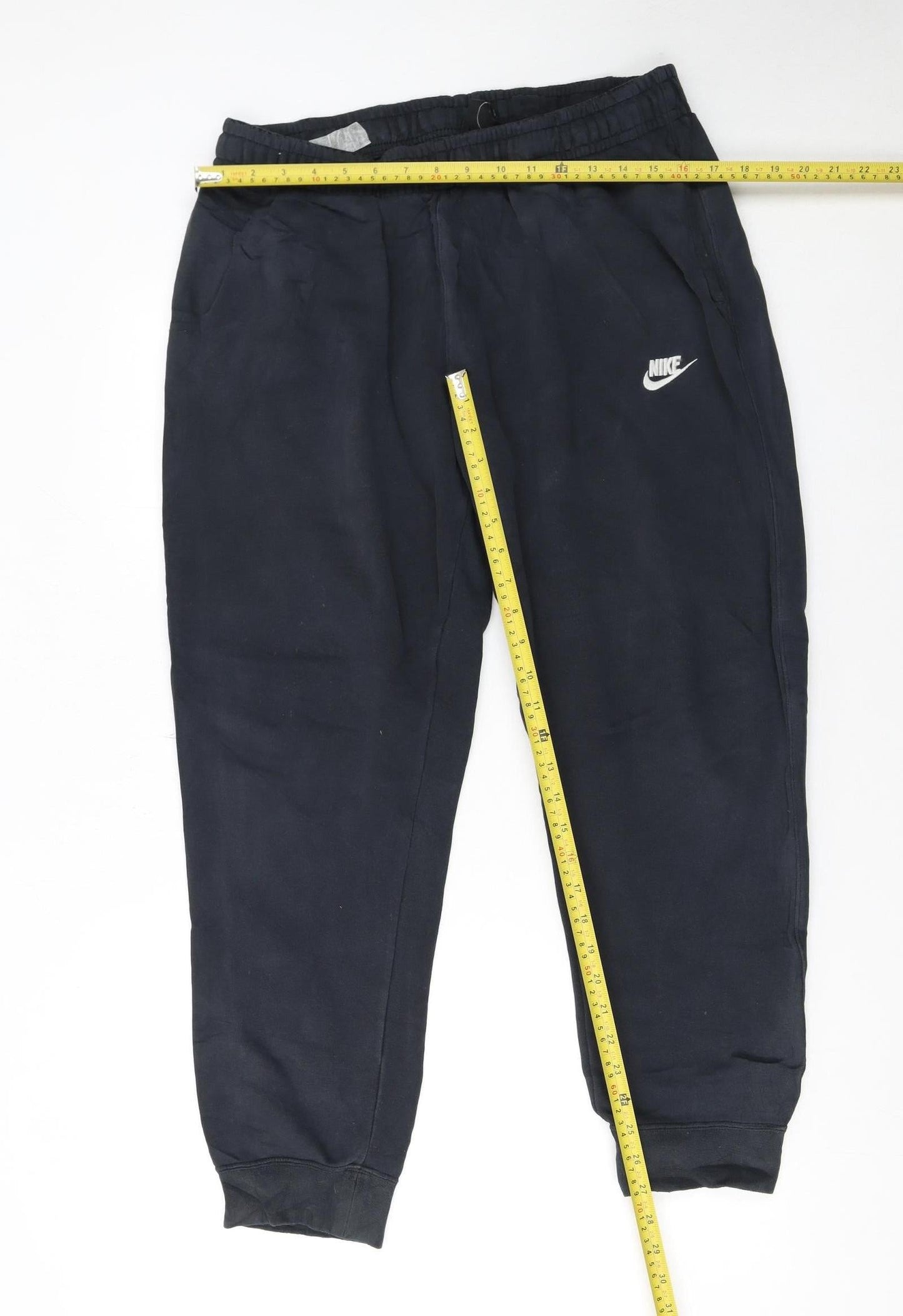 Mens UK Size L Nike Regular Fit Jogger Black Trousers