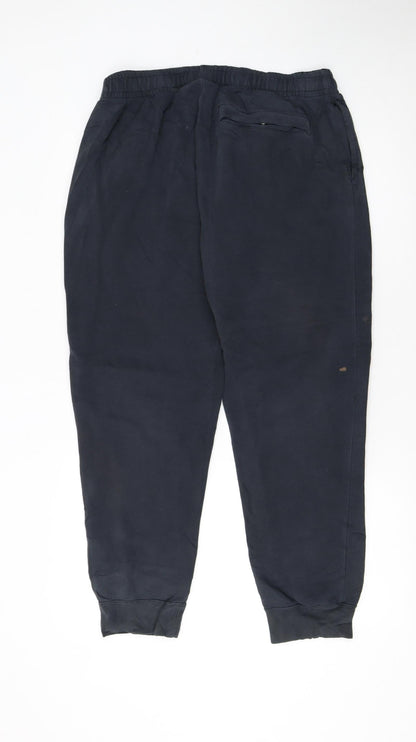 Mens UK Size L Nike Regular Fit Jogger Black Trousers