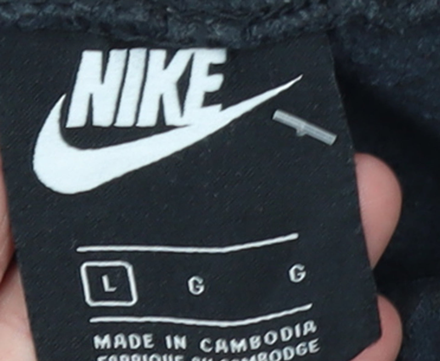 Mens UK Size L Nike Regular Fit Jogger Black Trousers