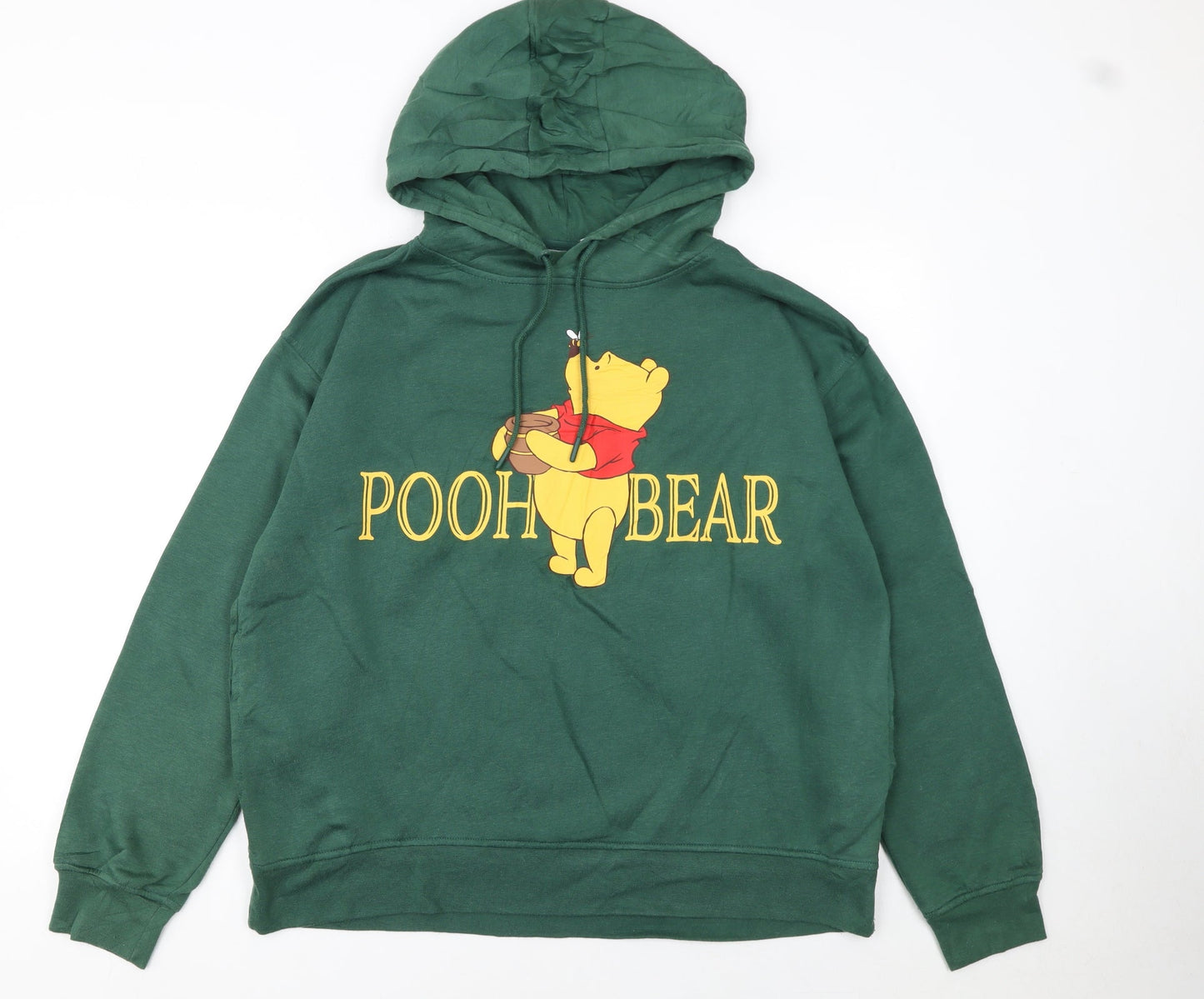 Womens UK Size L Disney Green Pullover Hoodie
