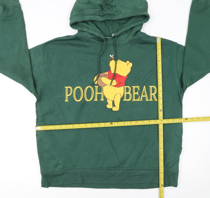 Womens UK Size L Disney Green Pullover Hoodie
