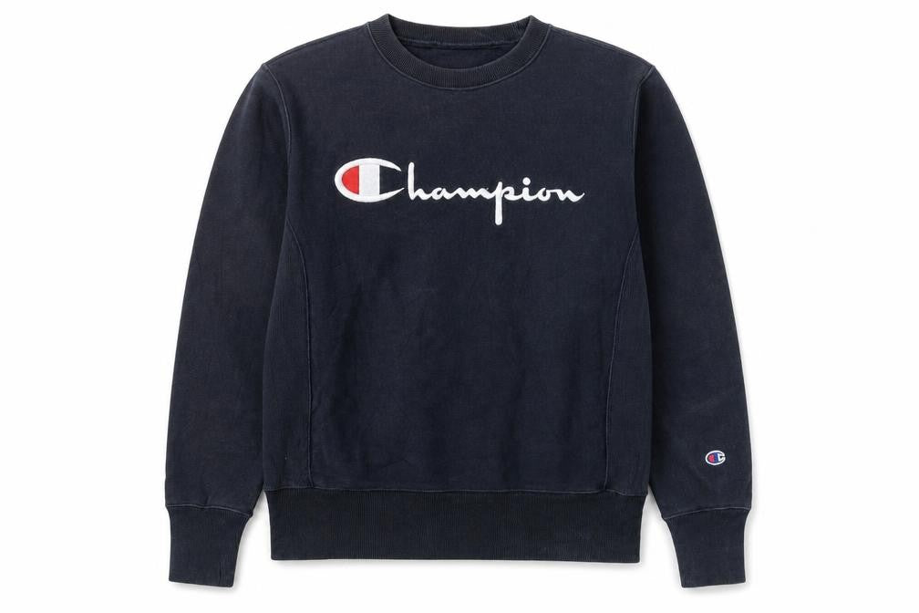 Mens UK Size M Champion Blue Pullover Sweatshirt