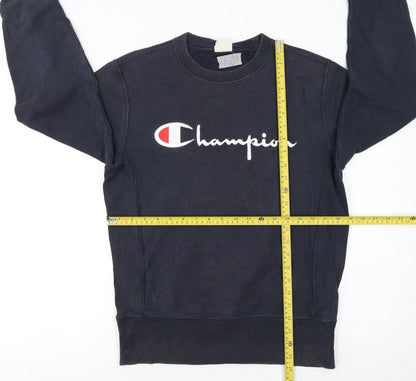 Mens UK Size M Champion Blue Pullover Sweatshirt