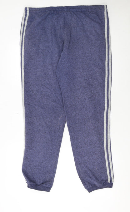 Adidas Men's Blue Jogger Sweatpants S Regular Fit Casual Tapered
