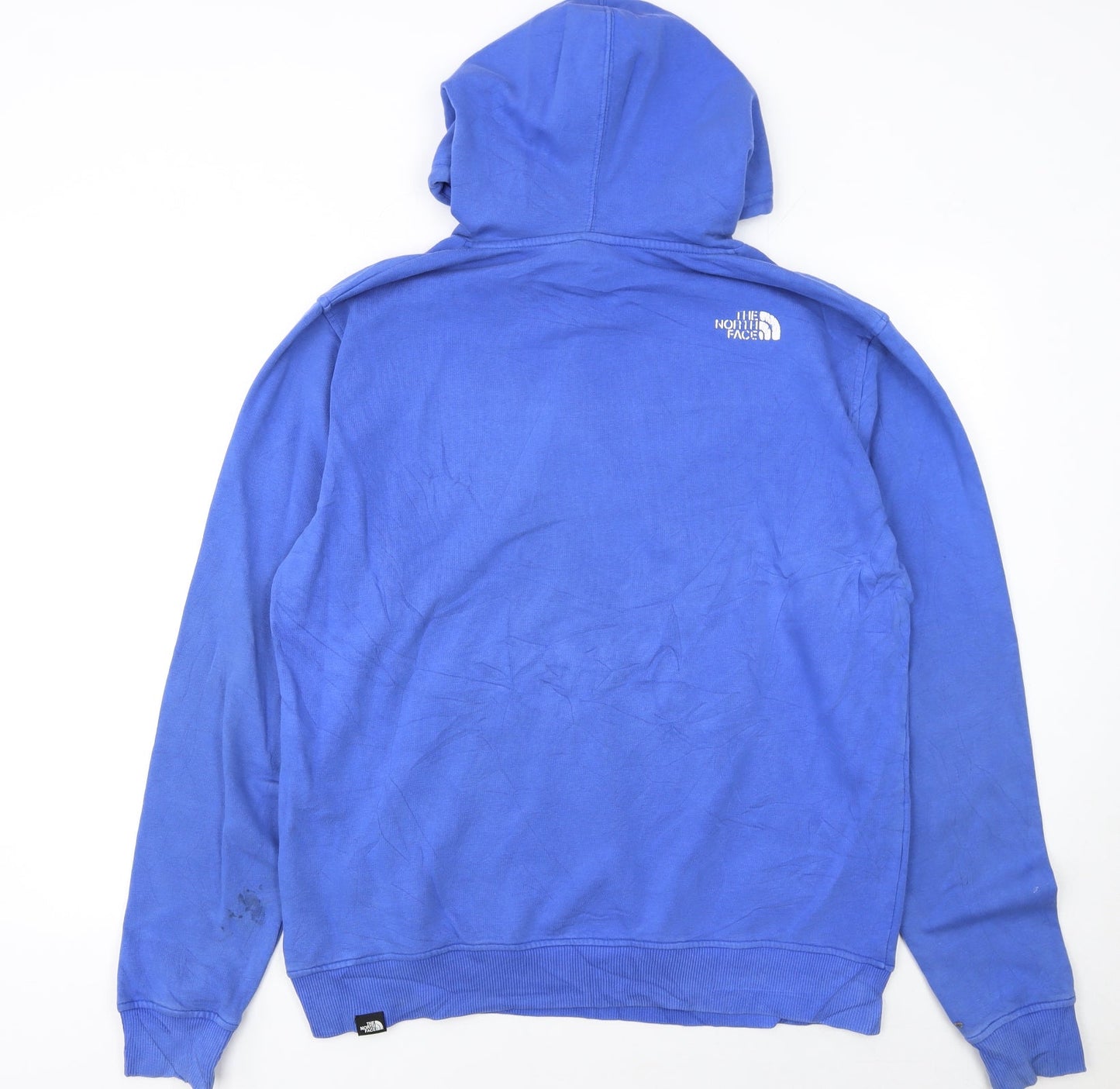 Mens UK Size L The North Face Blue Pullover Hoodie