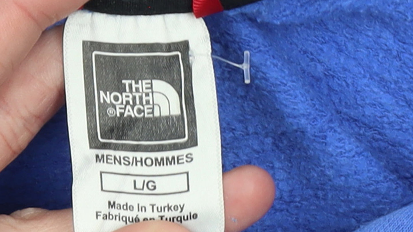 Mens UK Size L The North Face Blue Pullover Hoodie