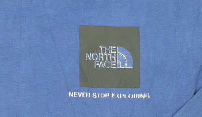 Mens UK Size L The North Face Blue Pullover Hoodie