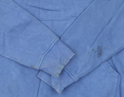 Mens UK Size L The North Face Blue Pullover Hoodie