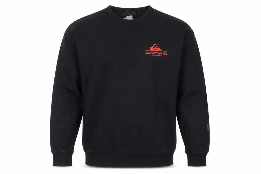 Mens UK Size XS Quiksilver Black Pullover Sweatshirt