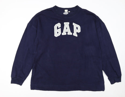 Womens UK Size L Gap Blue Pullover Sweatshirt