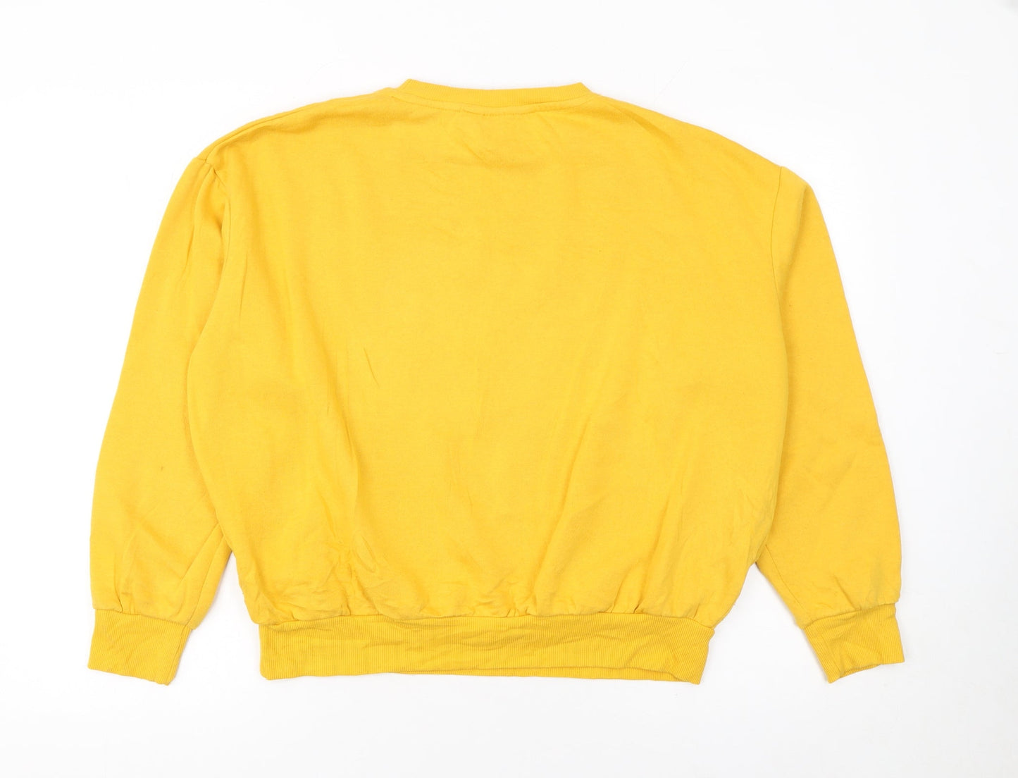 Womens UK Size M Disney Yellow Pullover Sweatshirt