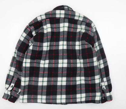 EuroStyle Men’s Multicoloured Checked Fleece Jacket XL