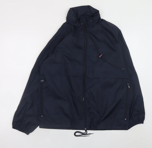 Mens UK Size XS Canada Sportswear Co. Blue Windbreaker Coat