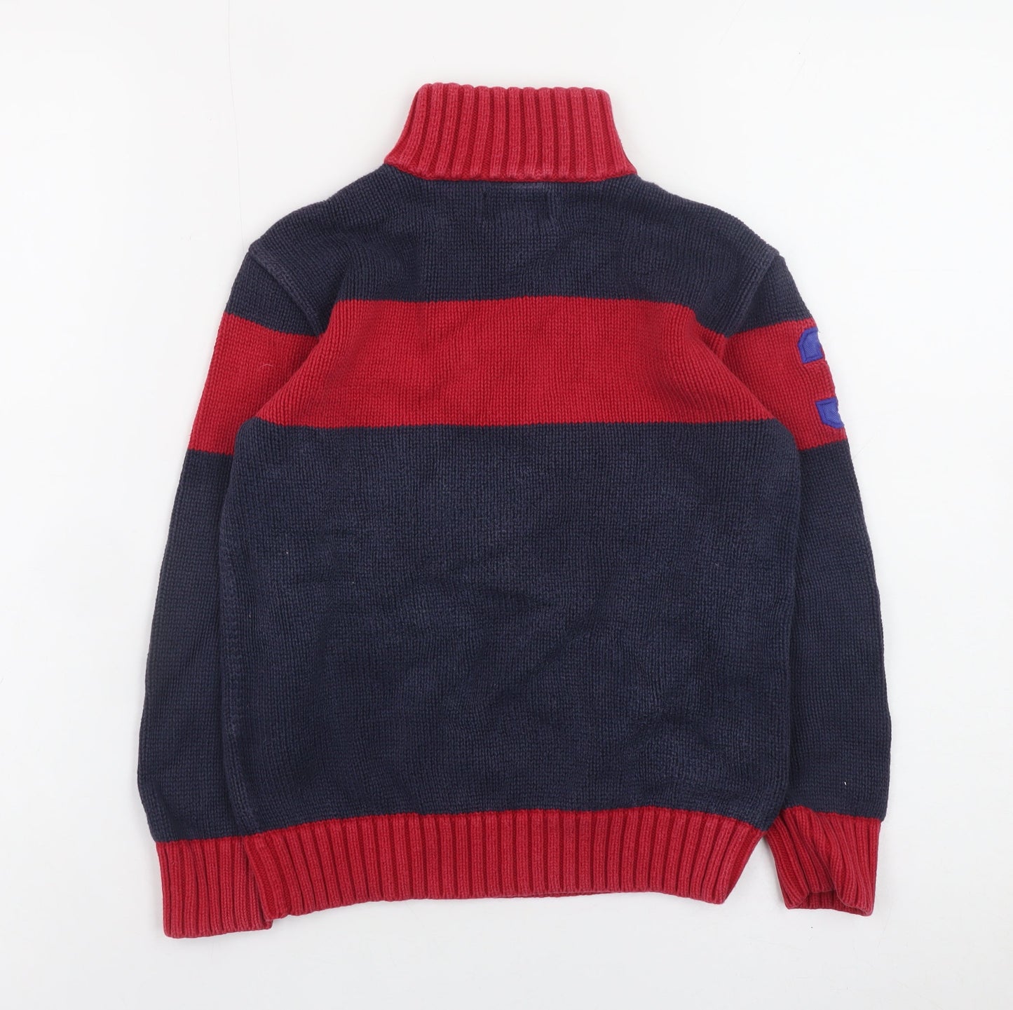 Boys UK Size 7 Years Ralph Lauren Blue Pullover Jumper